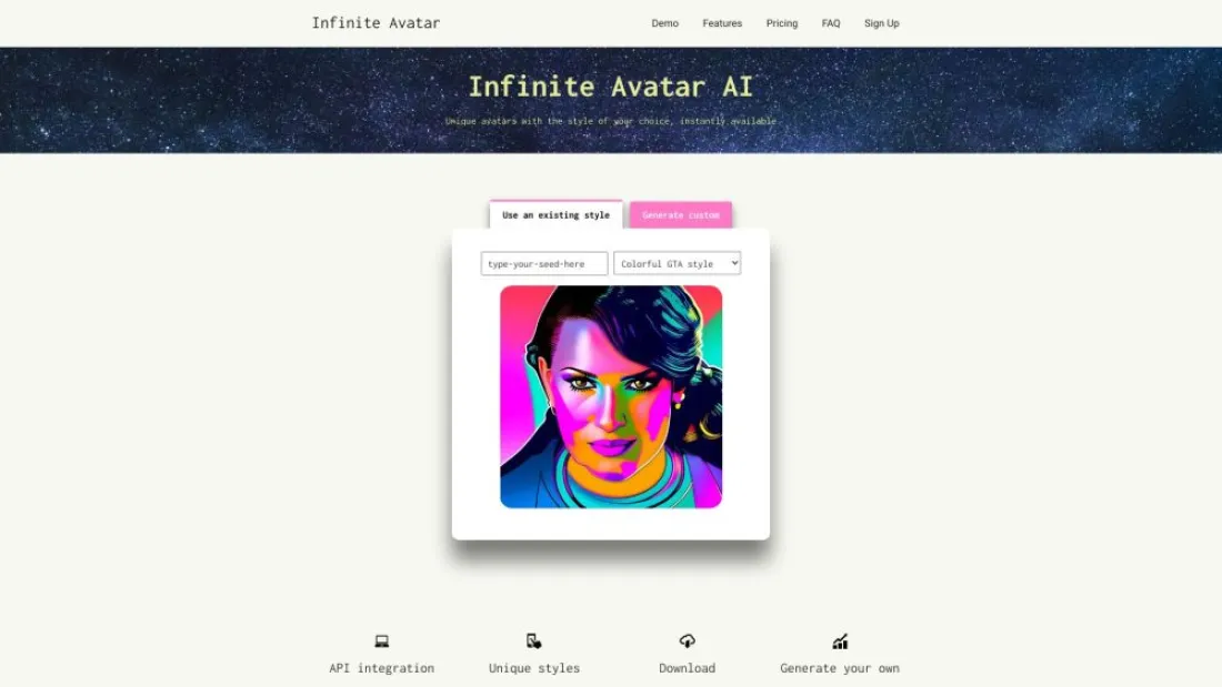 Infinite Avatar AI