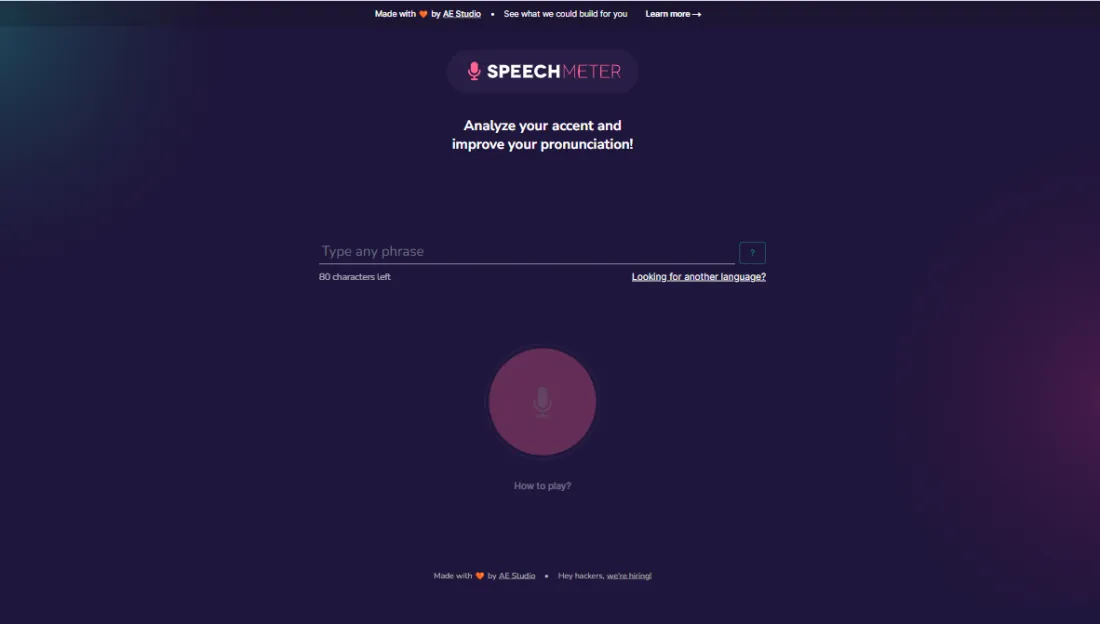 Speech Meter