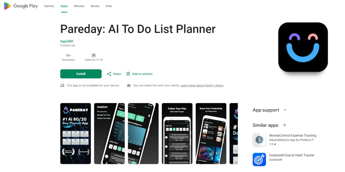 AI 80-20 Day Planner