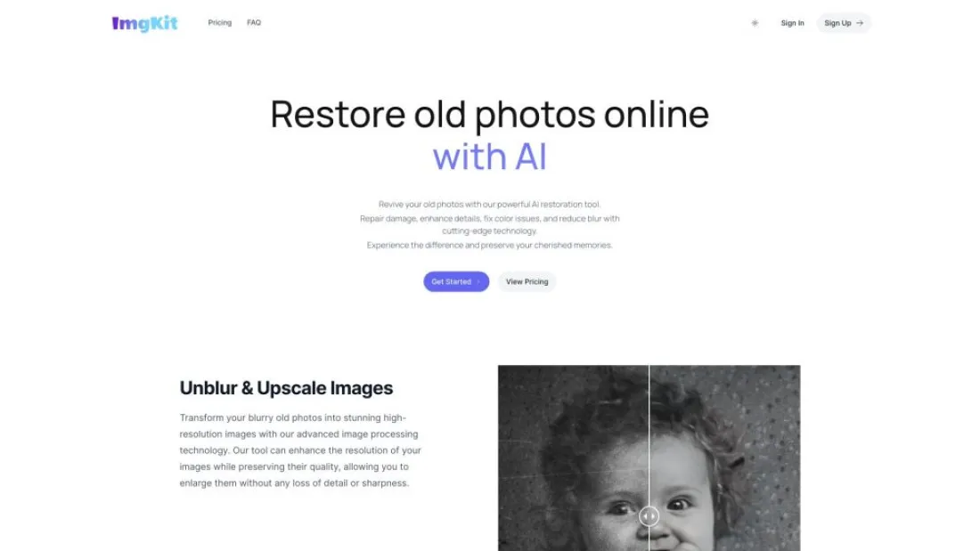 AI Old Photo Restoration