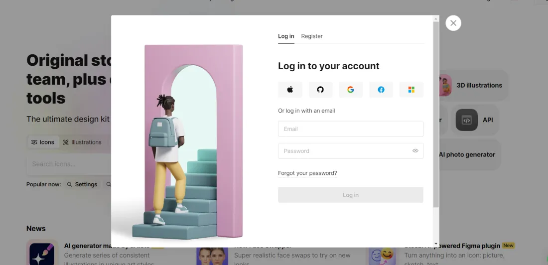 Login to Icons8