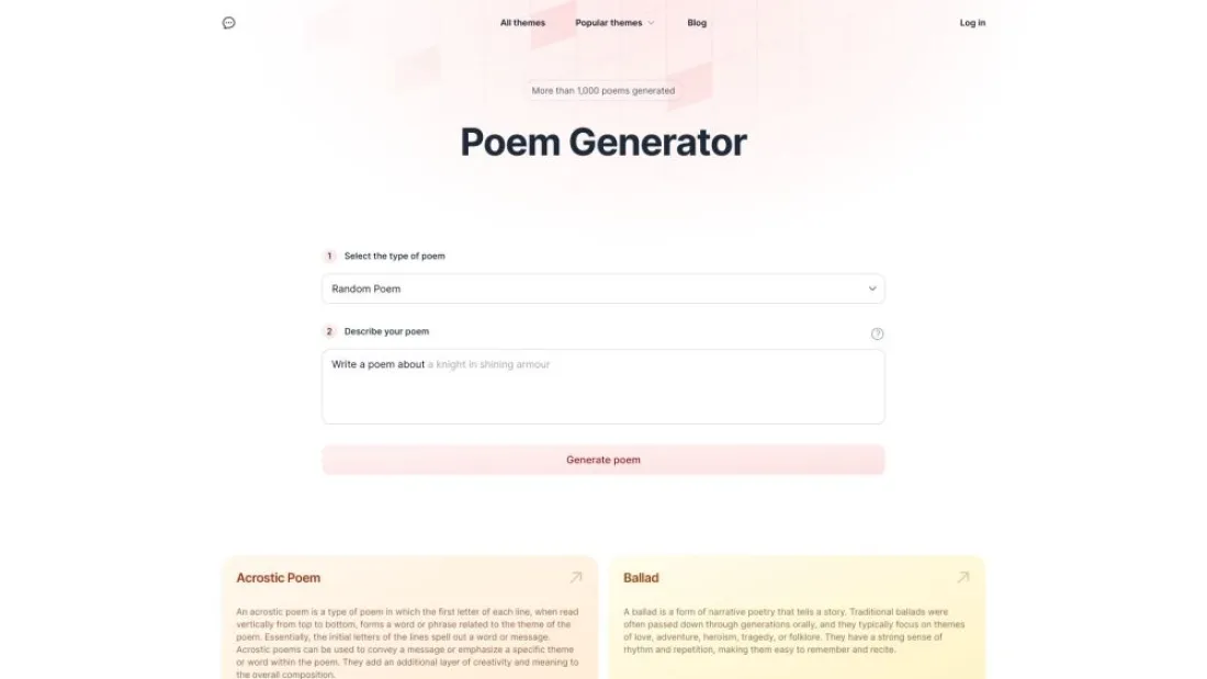 AI Poetry Tips