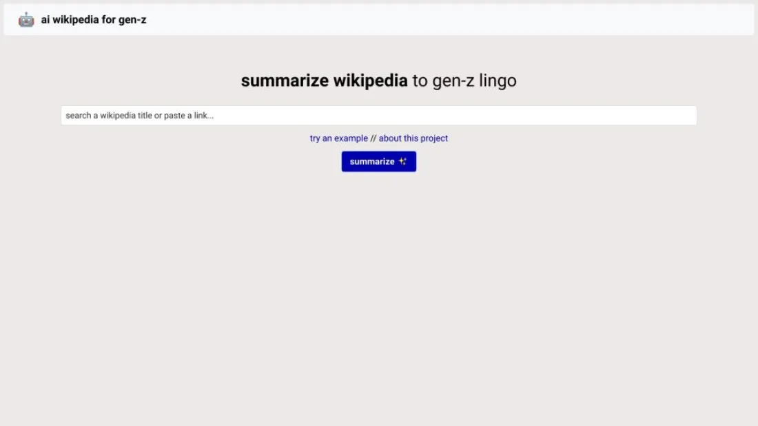 AI Wikipedia Summarizer