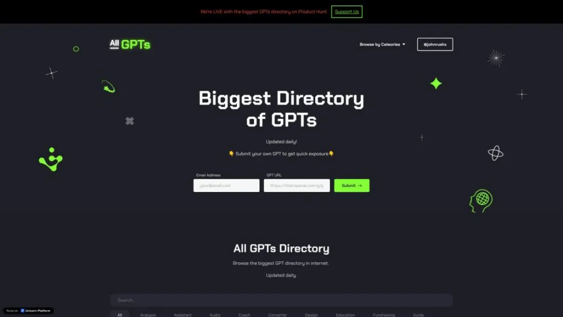 All GPTs Directory