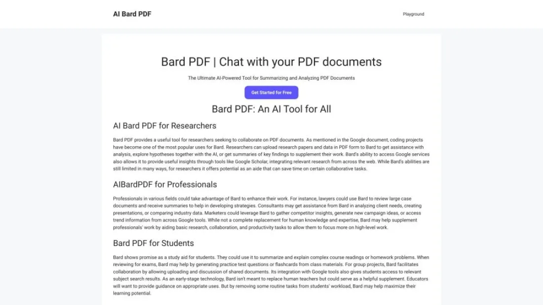 AI Bard PDF