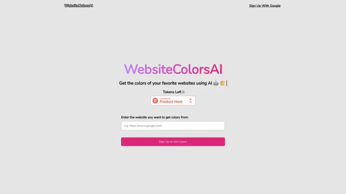 Website Colors AI