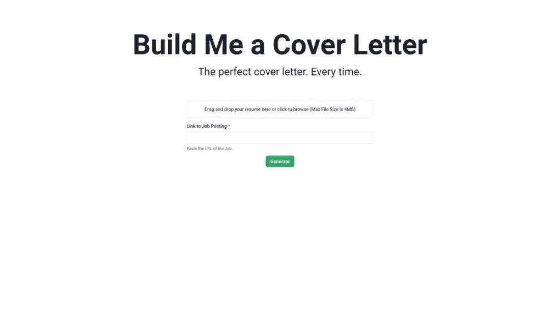 BuildMeACoverLetter