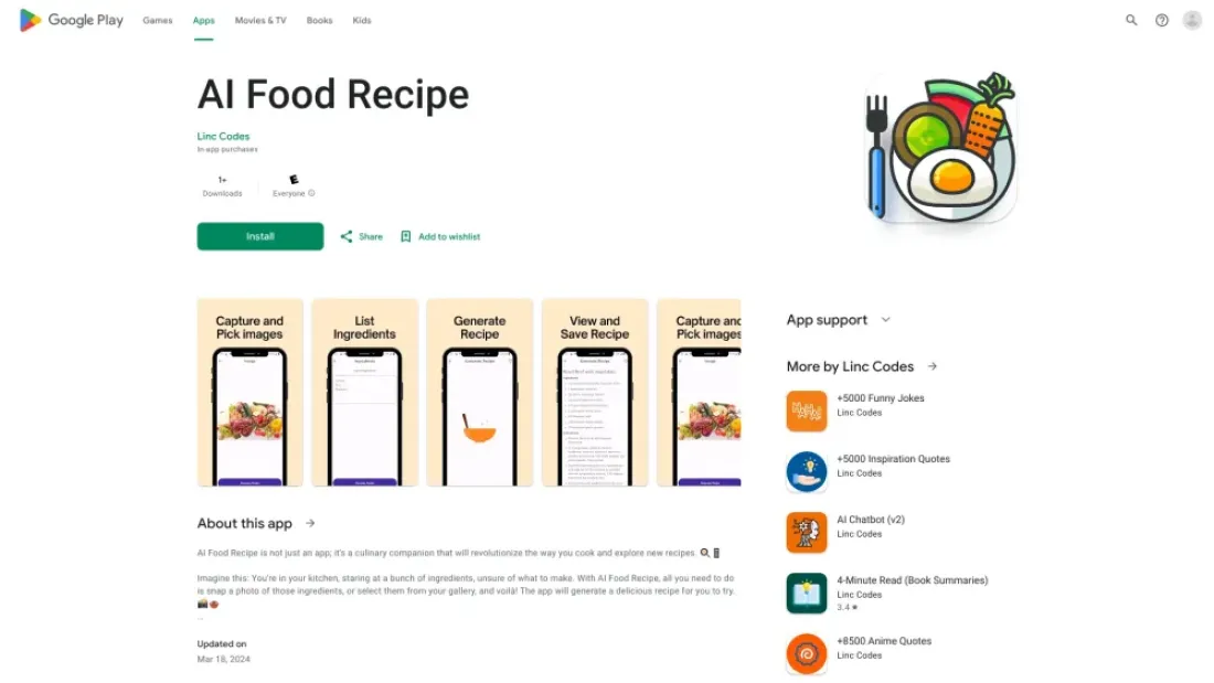 AI Food Recipe