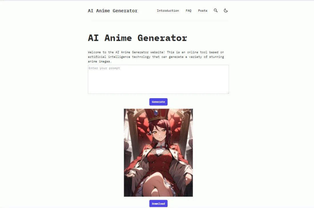 AI Anime Generator