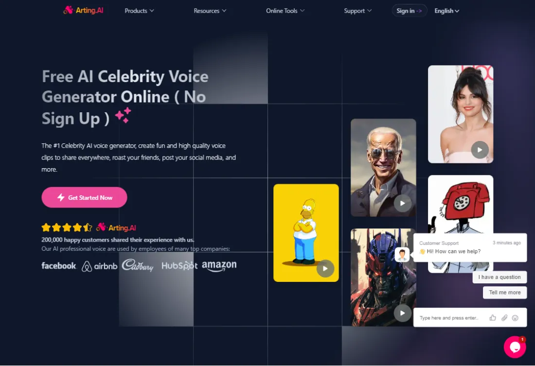 Free AI Celebrity Voice Generator