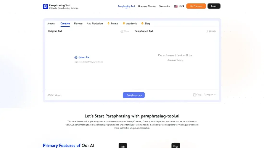 Paraphrasing-tool.ai