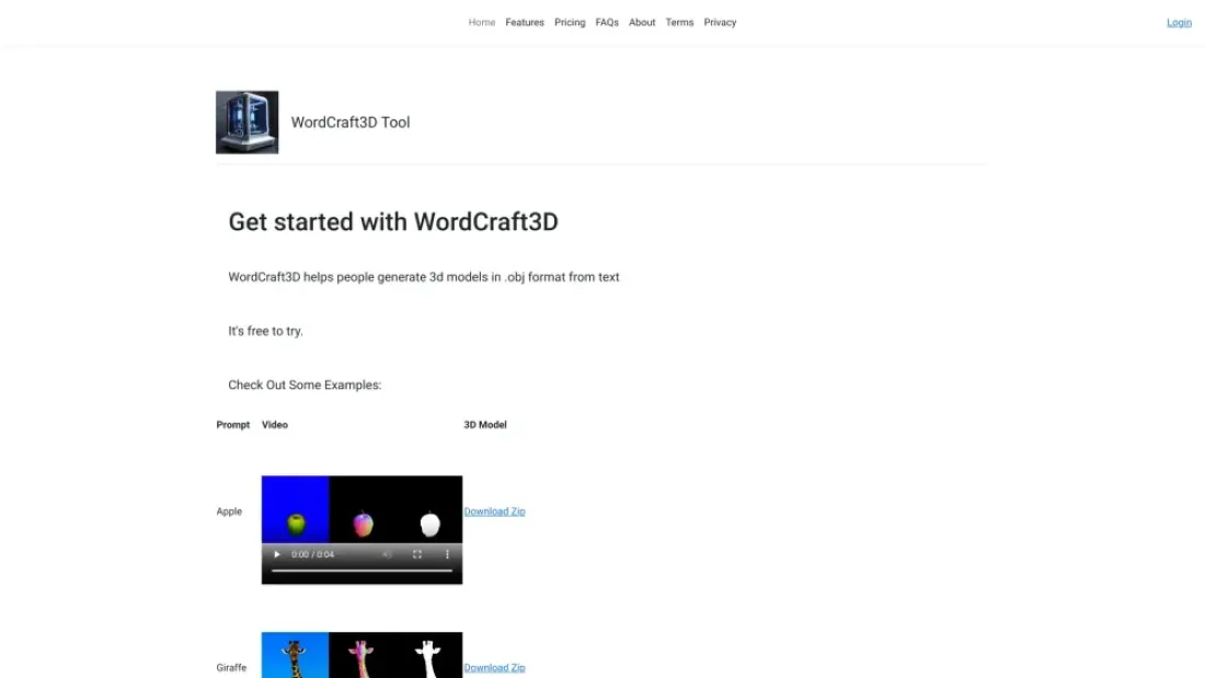 WordCraft3D Tool