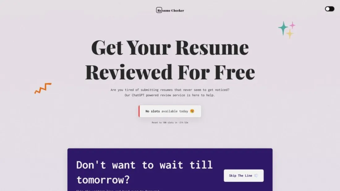 AI Powered Resume Checker