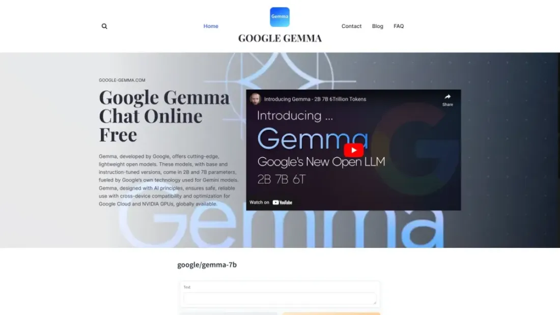 Google Gemma Chat