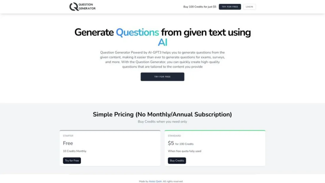 Question Generator