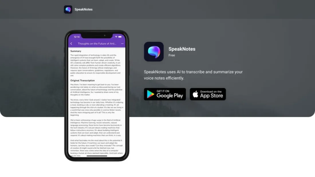 SpeakNotes AI